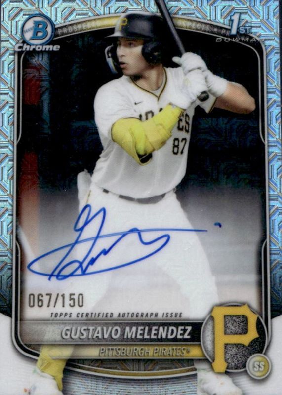 2025 Bowman Draft #CPA-GM Chrome Prospect Auto - HTA Choice Refractor /150 (1st)