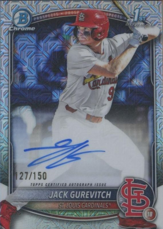 2025 Bowman Draft #CPA-JG Chrome Prospect Auto - HTA Choice Refractor /150 (1st)