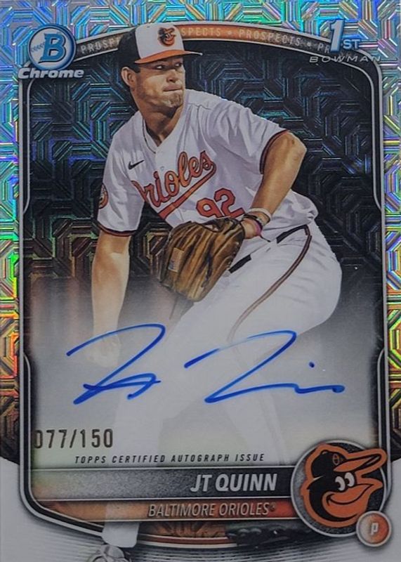 2025 Bowman Draft #CPA-JQ Chrome Prospect Auto - HTA Choice Refractor /150 (1st)