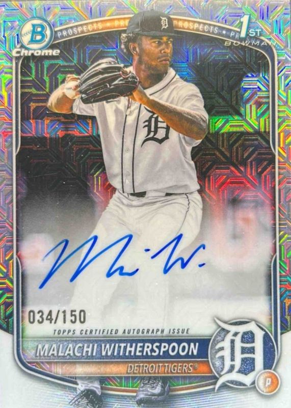 2025 Bowman Draft #CPA-MW Chrome Prospect Auto - HTA Choice Refractor /150 (1st)