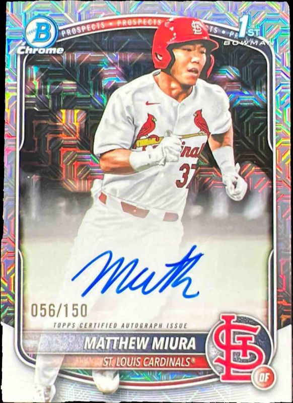 2025 Bowman Draft #CPA-MMI Chrome Prospect Auto - HTA Choice Refractor /150 (1st)