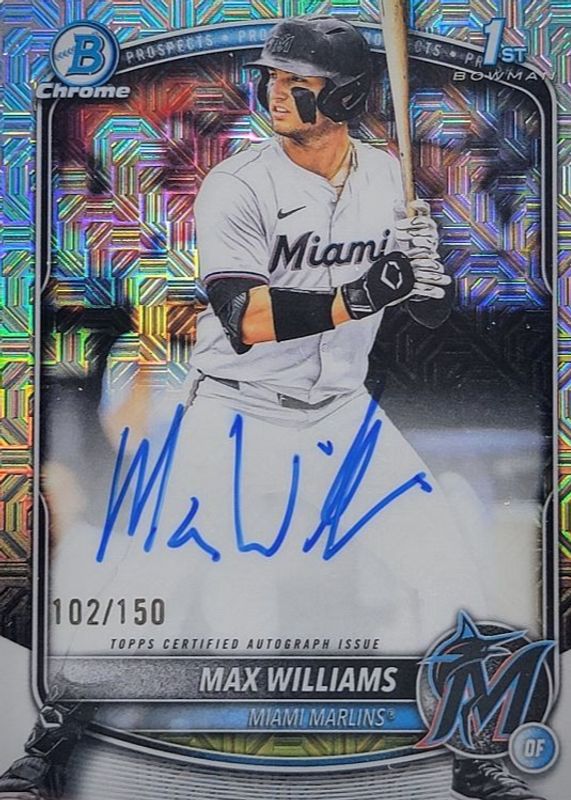 2025 Bowman Draft #CPA-MWI Chrome Prospect Auto - HTA Choice Refractor /150 (1st)