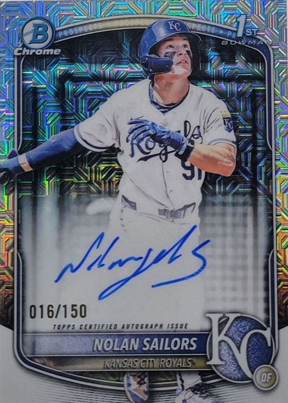 2025 Bowman Draft #CPA-NSA Chrome Prospect Auto - HTA Choice Refractor /150 (1st)