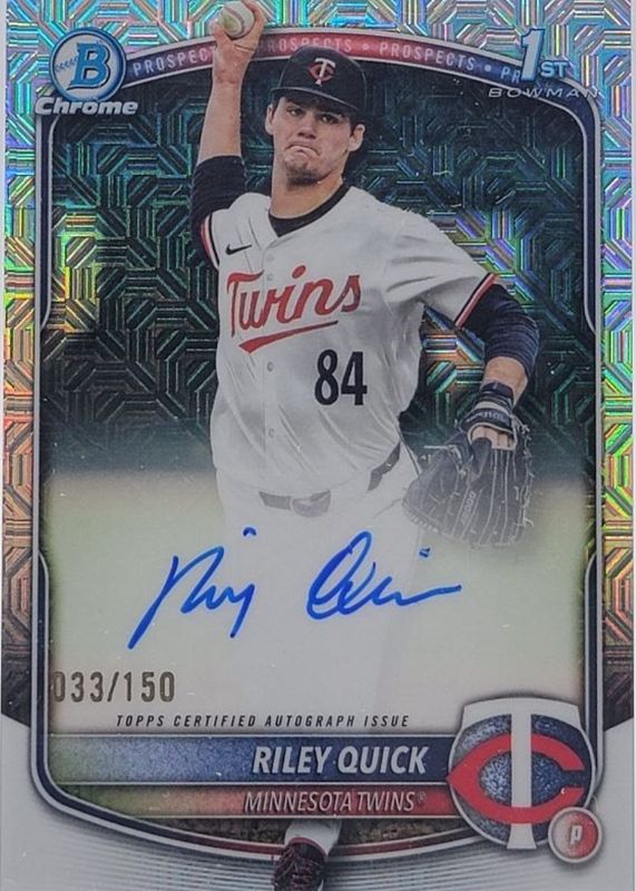 2025 Bowman Draft #CPA-RQ Chrome Prospect Auto - HTA Choice Refractor /150 (1st)