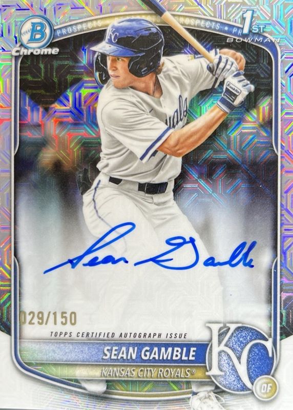 2025 Bowman Draft #CPA-SG Chrome Prospect Auto - HTA Choice Refractor /150 (1st)