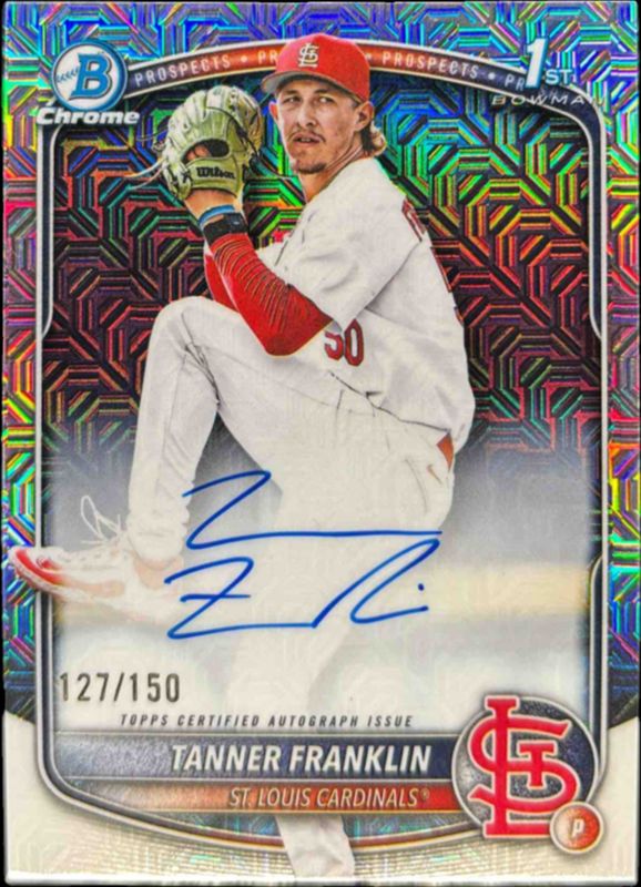 2025 Bowman Draft #CPA-TF Chrome Prospect Auto - HTA Choice Refractor /150 (1st)