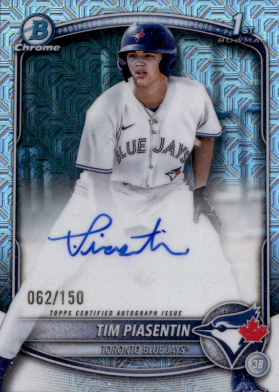 2025 Bowman Draft #CPA-TP Chrome Prospect Auto - HTA Choice Refractor /150 (1st)