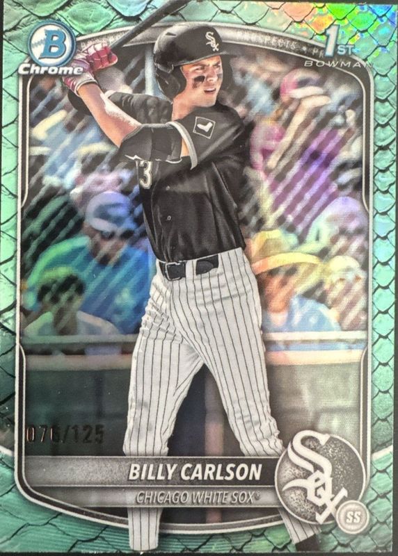 2025 Bowman Draft #BDC-10 Chrome - Aqua Reptilian Refractor /125 (1st)