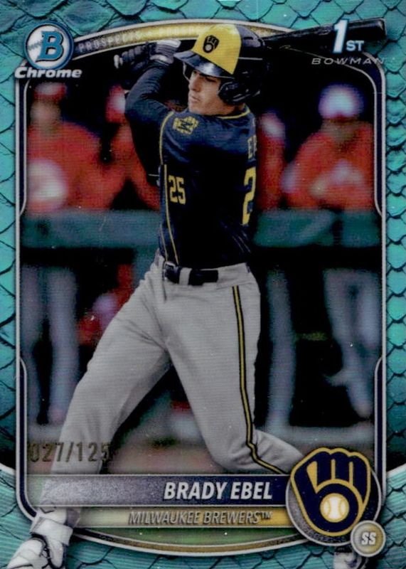 2025 Bowman Draft #BDC-194 Chrome - Aqua Reptilian Refractor /125 (1st)