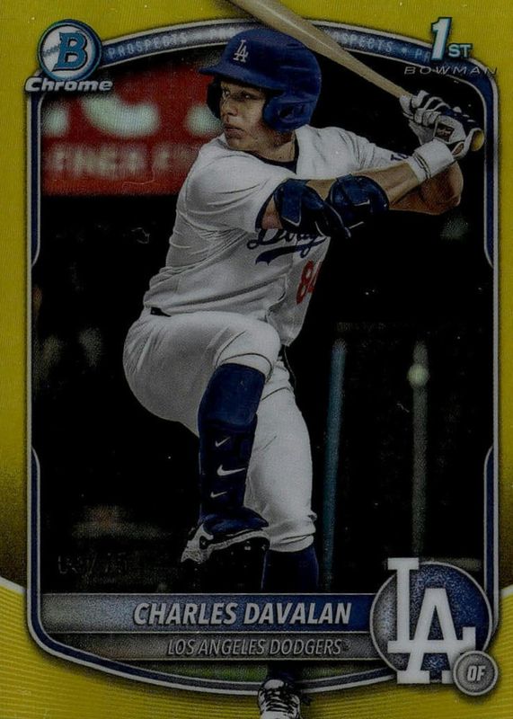 2025 Bowman Draft #BDC-96 Chrome - Yellow Refractor /75 (1st)