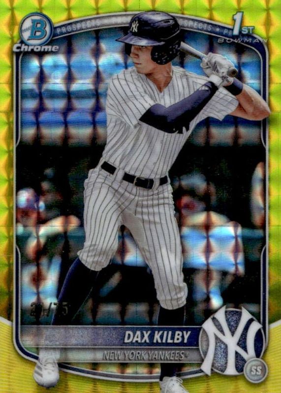 2025 Bowman Draft #BDC-146 Chrome - Yellow Geometric Refractor /75 (1st)