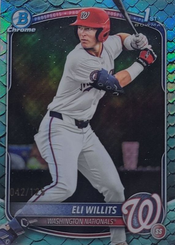 2025 Bowman Draft #BDC-1 Chrome - Aqua Reptilian Refractor /125 (1st)
