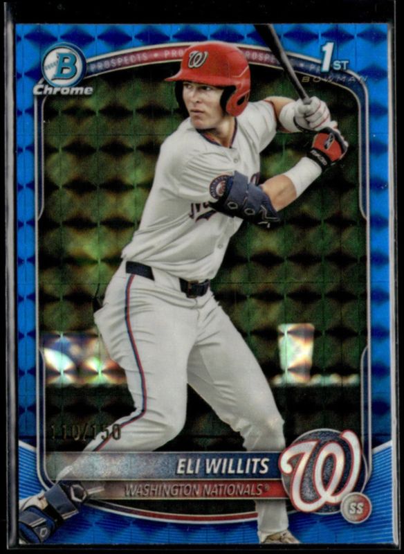 2025 Bowman Draft #BDC-1 Chrome - Blue Geometric Refractor /150 (1st)