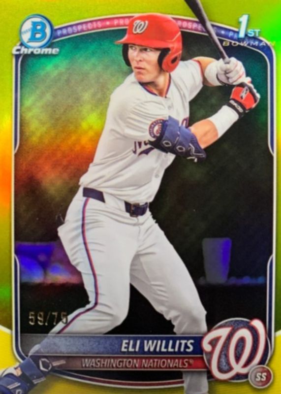2025 Bowman Draft #BDC-1 Chrome - Yellow Refractor /75 (1st)
