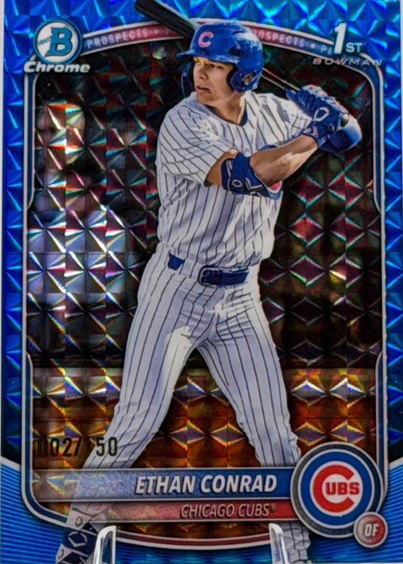 2025 Bowman Draft #BDC-17 Chrome - Blue Geometric Refractor /150 (1st)