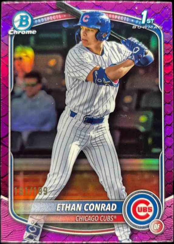 2025 Bowman Draft #BDC-17 Chrome - Fuchsia Reptilian Refractor /199 (1st)