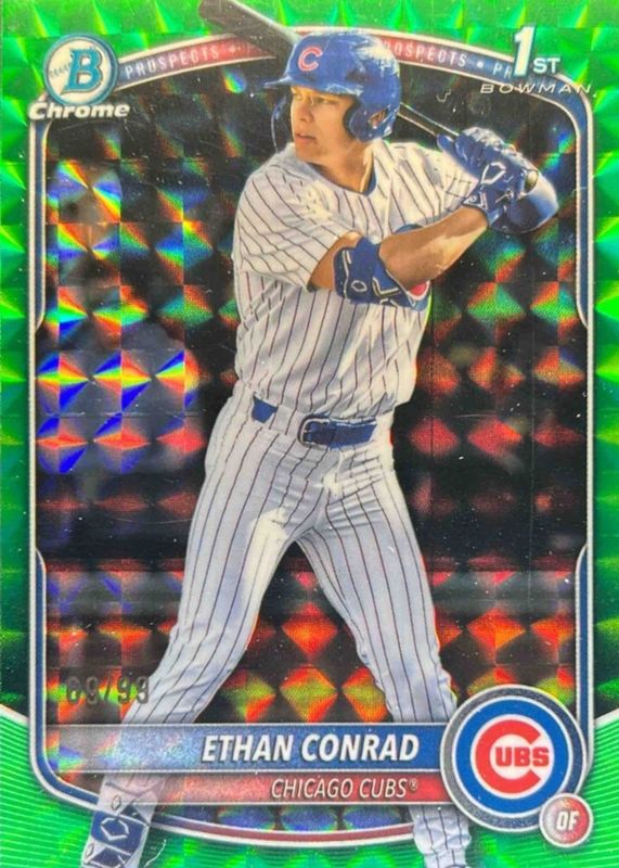 2025 Bowman Draft #BDC-17 Chrome - Green Geometric Refractor /99 (1st)