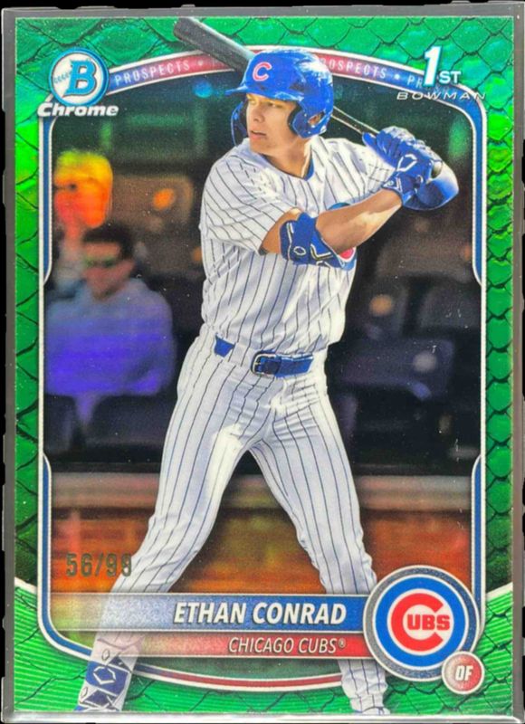 2025 Bowman Draft #BDC-17 Chrome - Green Reptilian Refractor /99 (1st)