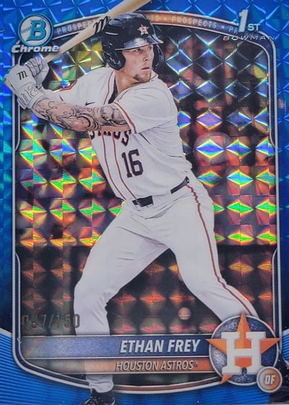 2025 Bowman Draft #BDC-67 Chrome - Blue Geometric Refractor /150 (1st)