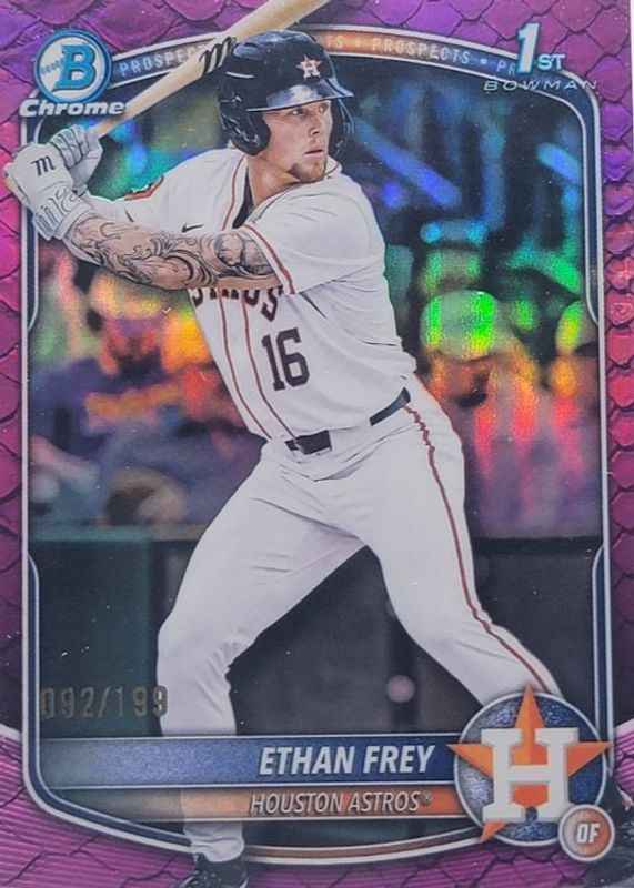2025 Bowman Draft #BDC-67 Chrome - Fuchsia Reptilian Refractor /199 (1st)