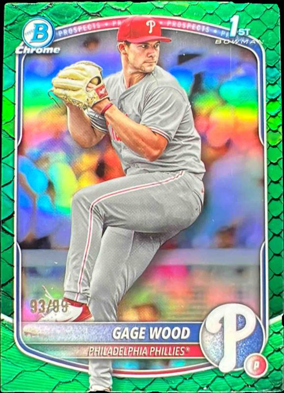 2025 Bowman Draft #BDC-4 Chrome - Green Reptilian Refractor /99 (1st)