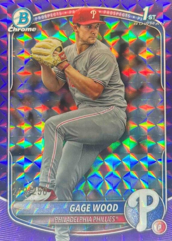 2025 Bowman Draft #BDC-4 Chrome - Purple Geometric Refractor /250 (1st)