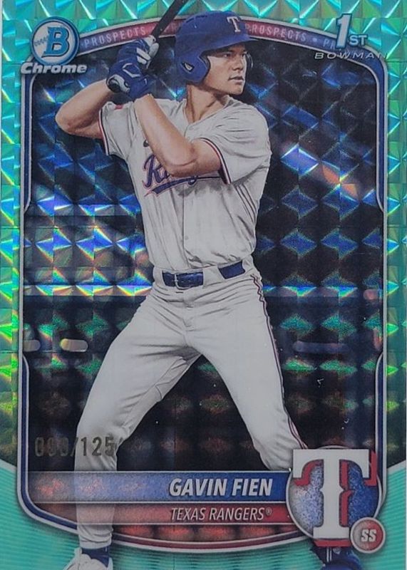 2025 Bowman Draft #BDC-15 Chrome - Aqua Geometric Refractor /125 (1st)