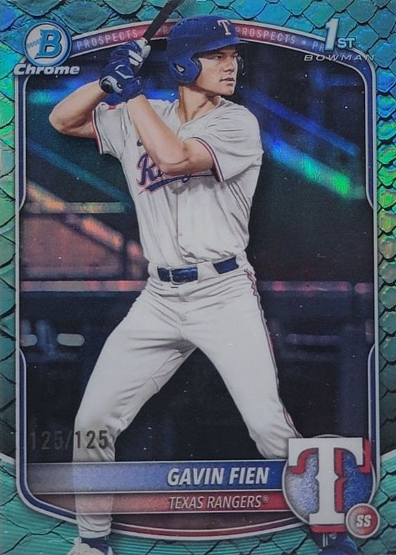 2025 Bowman Draft #BDC-15 Chrome - Aqua Reptilian Refractor /125 (1st)