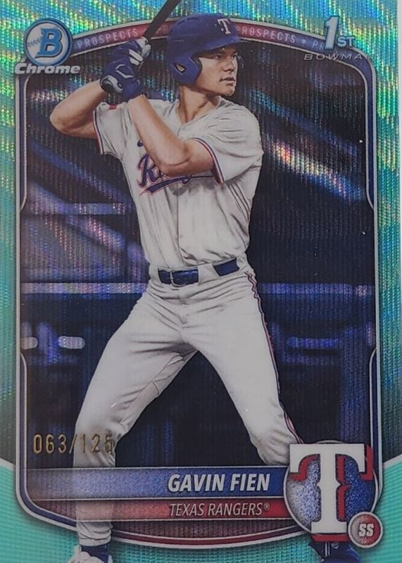 2025 Bowman Draft #BDC-15 Chrome - Aqua Wave Refractor /125 (1st)