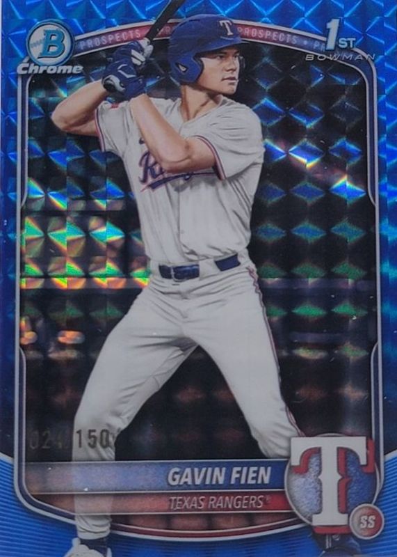 2025 Bowman Draft #BDC-15 Chrome - Blue Geometric Refractor /150 (1st)