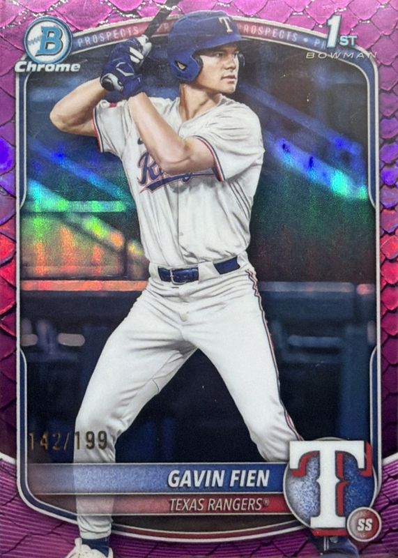 2025 Bowman Draft #BDC-15 Chrome - Fuchsia Reptilian Refractor /199 (1st)