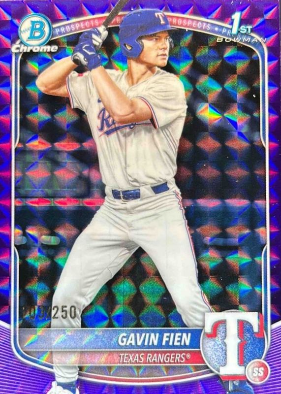 2025 Bowman Draft #BDC-15 Chrome - Purple Geometric Refractor /250 (1st)