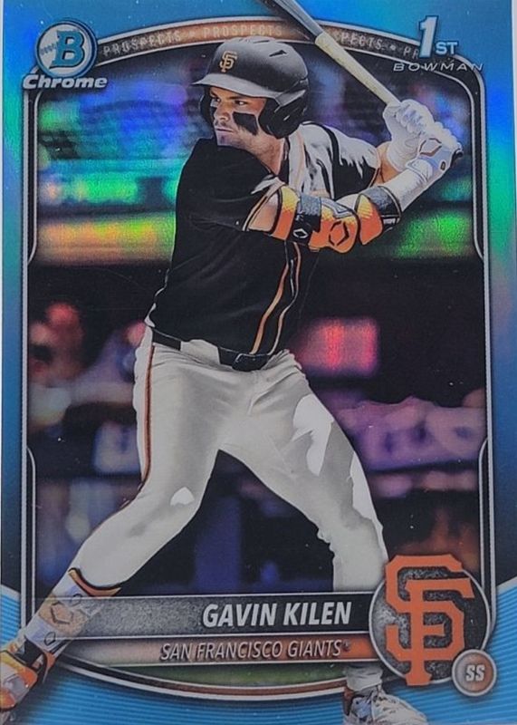 2025 Bowman Draft #BDC-40 Chrome - Sky Blue Refractor (1st)