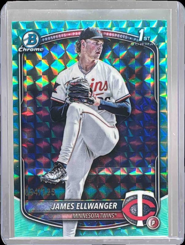 2025 Bowman Draft #BDC-164 Chrome - Aqua Geometric Refractor /125 (1st)