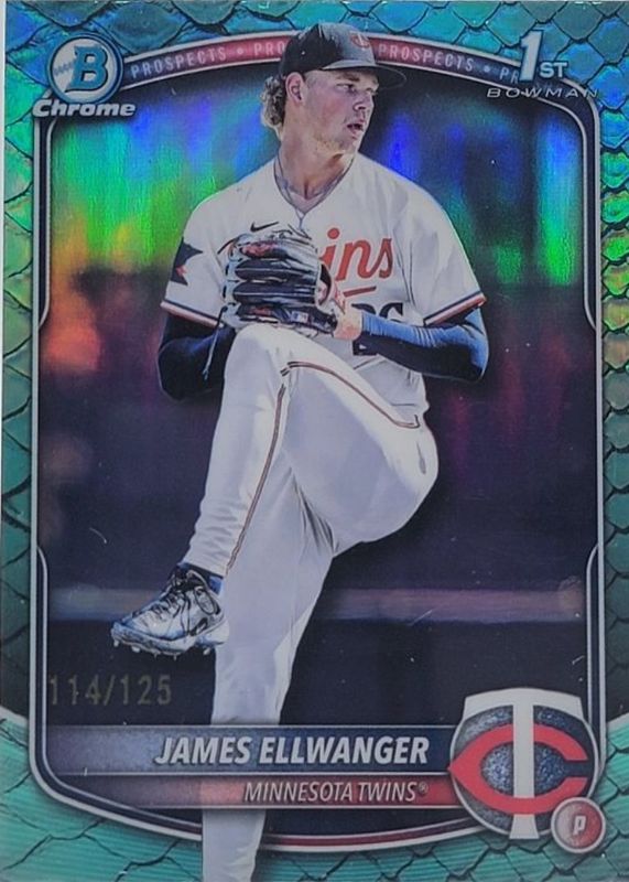 2025 Bowman Draft #BDC-164 Chrome - Aqua Reptilian Refractor /125 (1st)