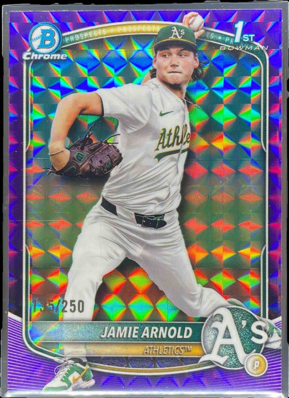 2025 Bowman Draft #BDC-30 Chrome - Purple Geometric Refractor /250 (1st)