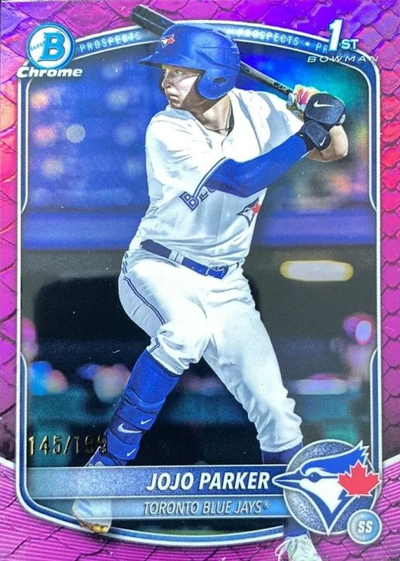 2025 Bowman Draft #BDC-8 Chrome - Fuchsia Reptilian Refractor /199 (1st)