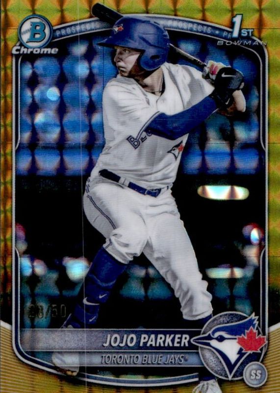 2025 Bowman Draft #BDC-8 Chrome - Gold Geometric Refractor /50 (1st)