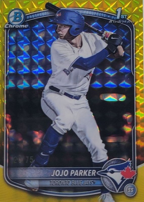 2025 Bowman Draft #BDC-8 Chrome - Yellow Geometric Refractor /75 (1st)