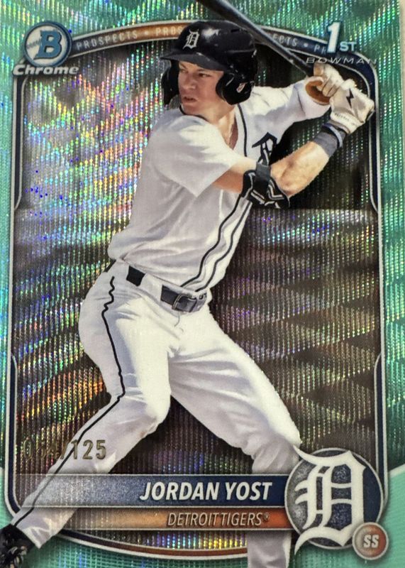 2025 Bowman Draft #BDC-162 Chrome - Aqua Wave Refractor /125 (1st)