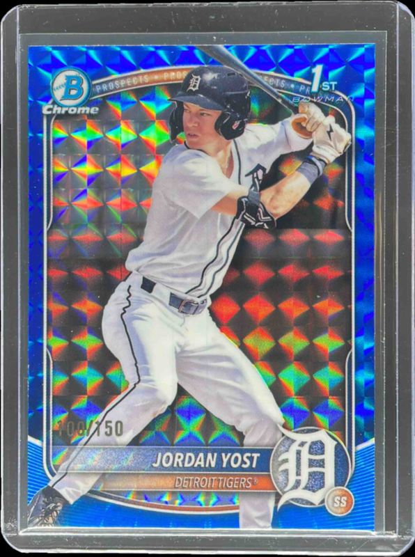 2025 Bowman Draft #BDC-162 Chrome - Blue Geometric Refractor /150 (1st)