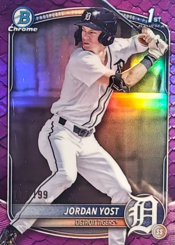 2025 Bowman Draft #BDC-162 Chrome - Fuchsia Reptilian Refractor /199 (1st)