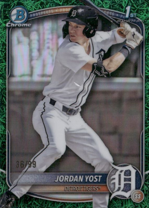 2025 Bowman Draft #BDC-162 Chrome - Green Grass Refractor /99 (1st)