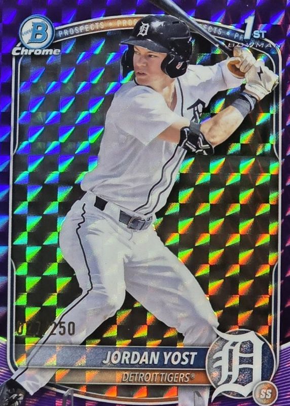 2025 Bowman Draft #BDC-162 Chrome - Purple Geometric Refractor /250 (1st)