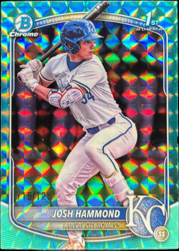2025 Bowman Draft #BDC-185 Chrome - Aqua Geometric Refractor /125 (1st)