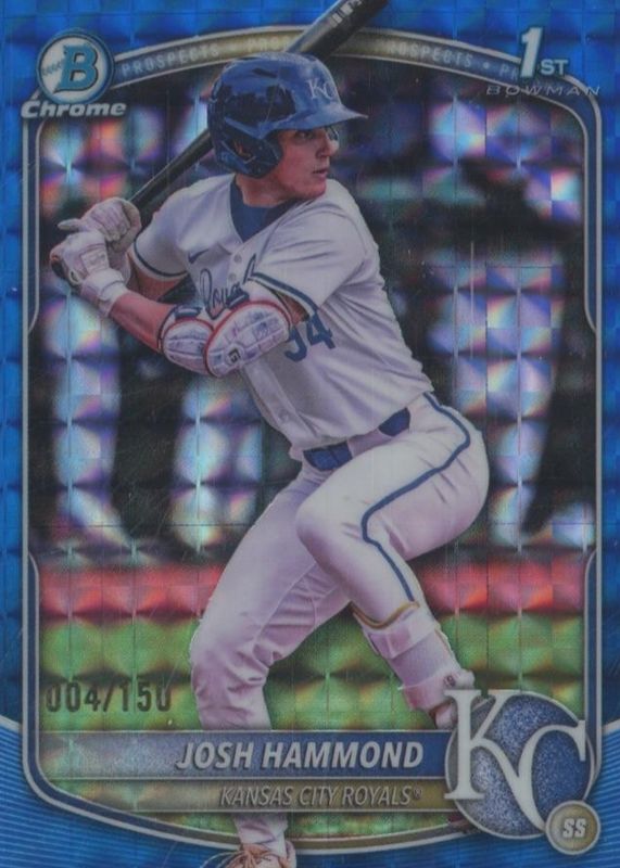 2025 Bowman Draft #BDC-185 Chrome - Blue Geometric Refractor /150 (1st)