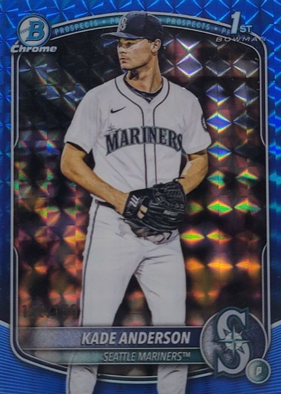 2025 Bowman Draft #BDC-3 Chrome - Blue Geometric Refractor /150 (1st)