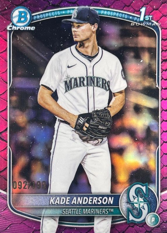 2025 Bowman Draft #BDC-3 Chrome - Fuchsia Reptilian Refractor /199 (1st)