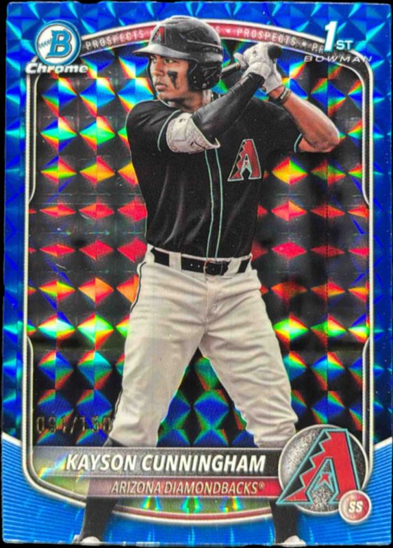 2025 Bowman Draft #BDC-84 Chrome - Blue Geometric Refractor /150 (1st)