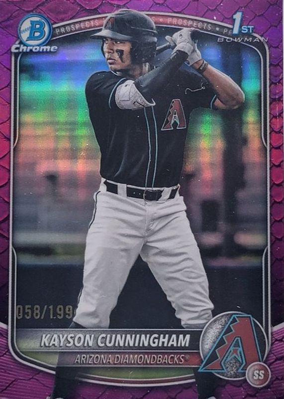 2025 Bowman Draft #BDC-84 Chrome - Fuchsia Reptilian Refractor /199 (1st)